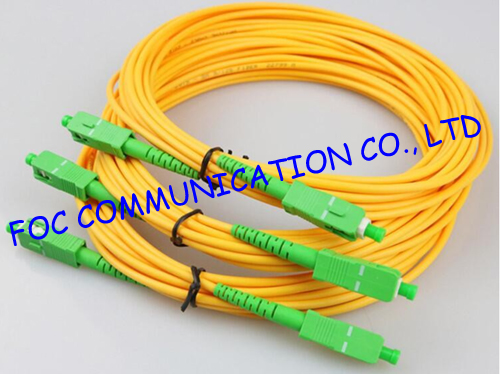 G.652D SM Duplex Indoor Type Fiber Optic Patch Cord With OFNP Cable