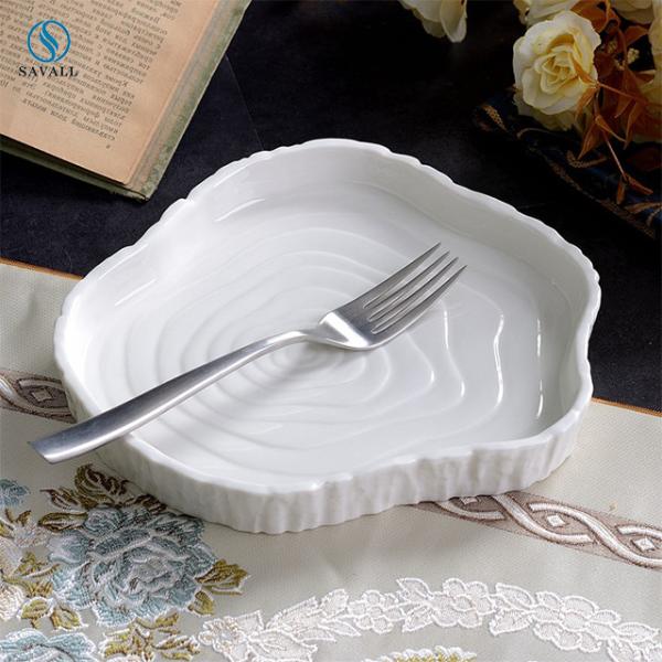 Lead Cadmium Free Nordic Ceramic Plate Fruit Cold Hotel Tableware
