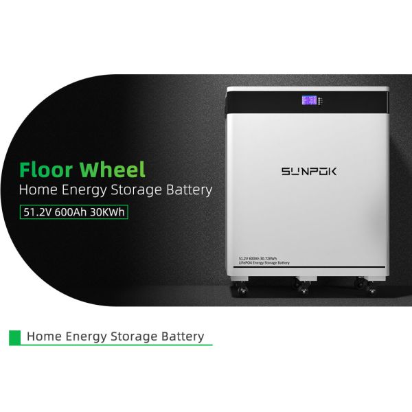 ODM OEM 51.2V 600Ah Battery Backup for Home 30kwh Home Rechargeable Battery Bank 600Ah 30kwh Lithium Battery Pack