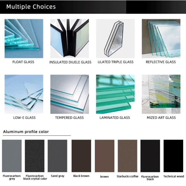 Минималистский дизайн Внешние Двойные стеклянные двери Производитель Алюминиевые Сдвижные Дверные стеклянные двери Терморазрыв Дверные двери