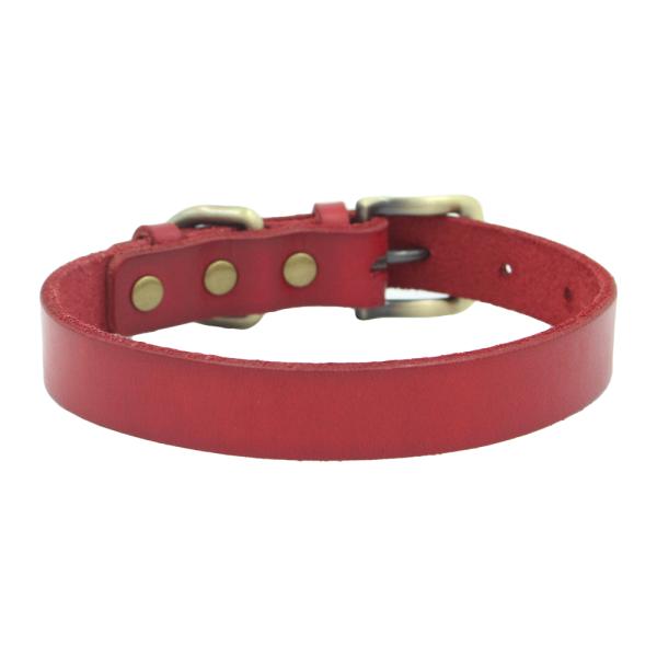 Personalized Pet Collars Genuine Leather Dog Collar Adjustable Fashion Leather Pet Cat Collar
