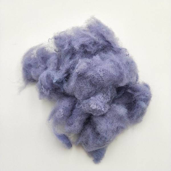 Polyester staple Fiber , Bulish Grey PSF  12D*51mm For Acoustic Panels, Best choice ,No defects, Good Oil control