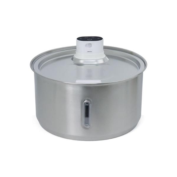 Pets Products Stainless Steel Cat Water Fountain With Water Level Window ABS Material