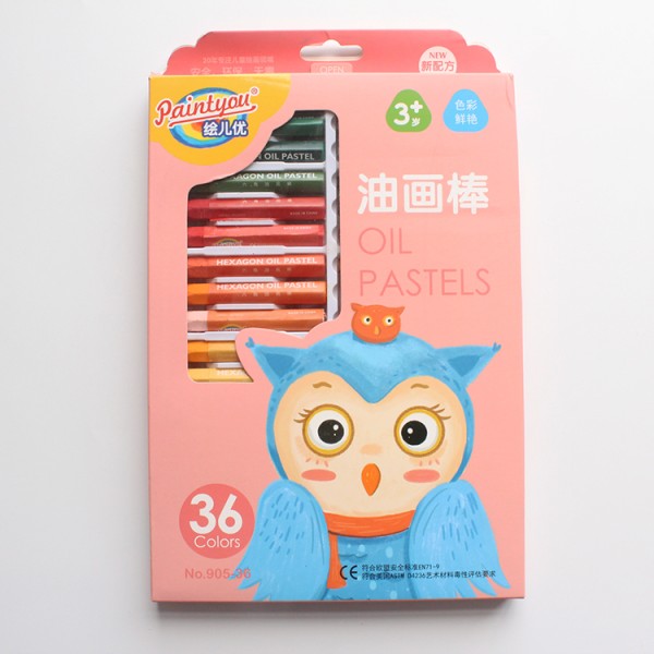 36 Colors Professional Gallery Artists Bright Colors Oil Pastels Set