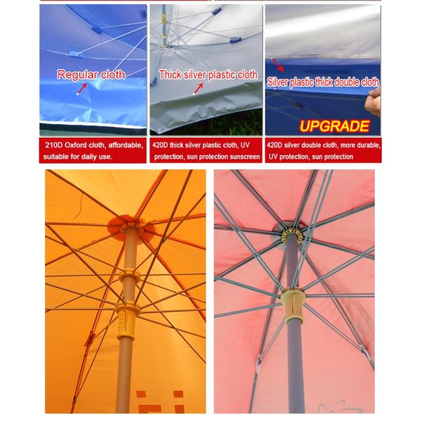 Light Strong Outdoor Patio Umbrella 9 foot For Picnic