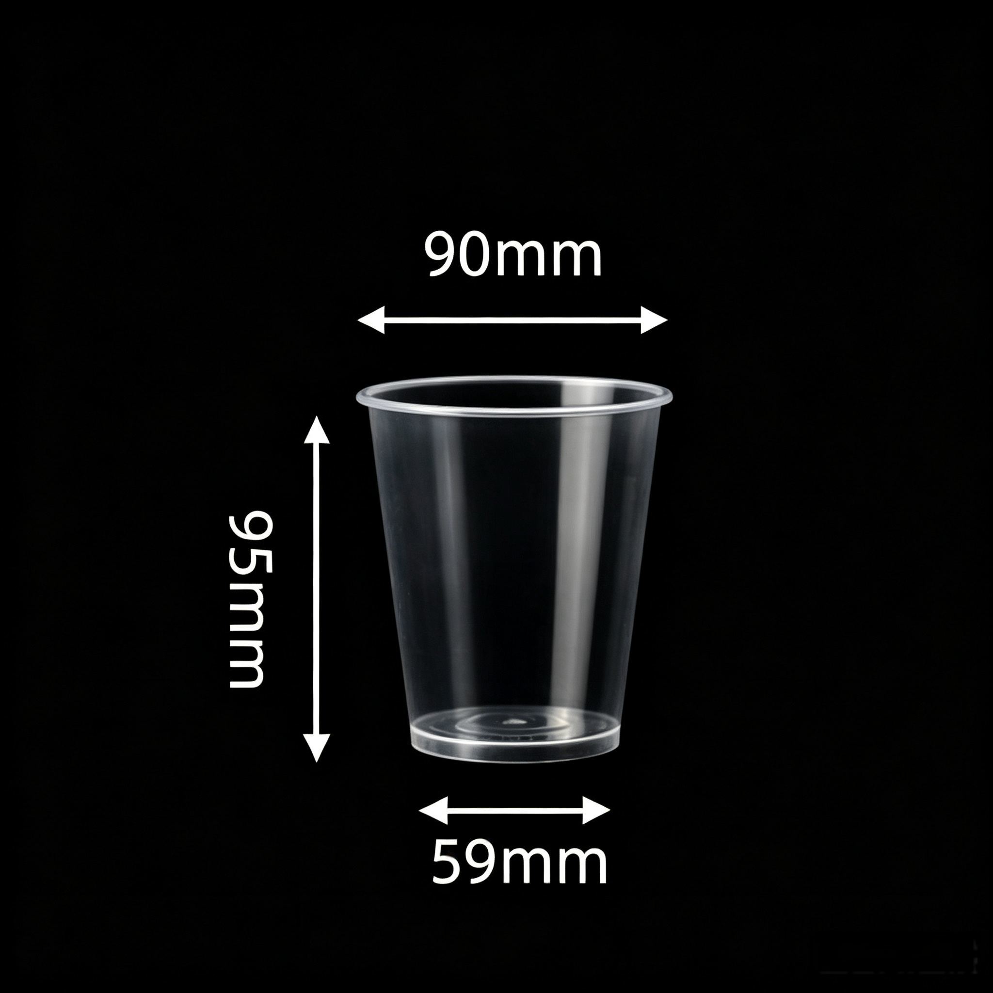 Transparent PP Injection Cups 360ml 90mm Opening for Coffee Tea and Takeaway Beverages