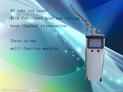 Warts Removal Fractional Co2 Laser Equipment Gray + White Color For Skin Tightening
