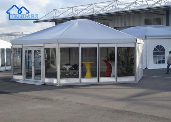 Tenda de Pagoda de Alumínio de Ligação de Vidro Tenda de Casamento Canopy Para Outdoor Para Festas, Restaurantes, Estandes Etc.