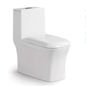 Wholesale Dual Flush Water Closet Ceramic Washdown Rimless P-Trap One Piece