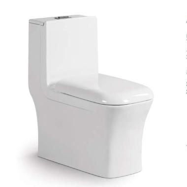 Wholesale Dual Flush Water Closet Ceramic Washdown Rimless P-Trap One Piece Toilet