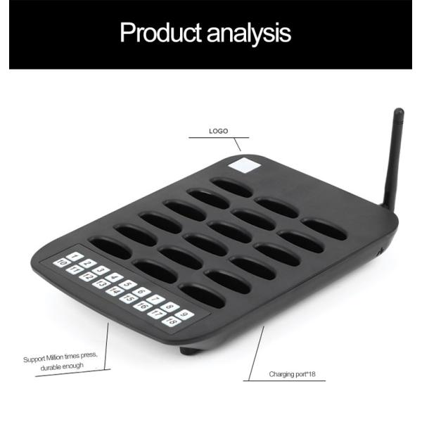 Лучшая цена 18 пейджеров беспроводный ресторан подъемник пейджер заказ службы очередь системы вызова