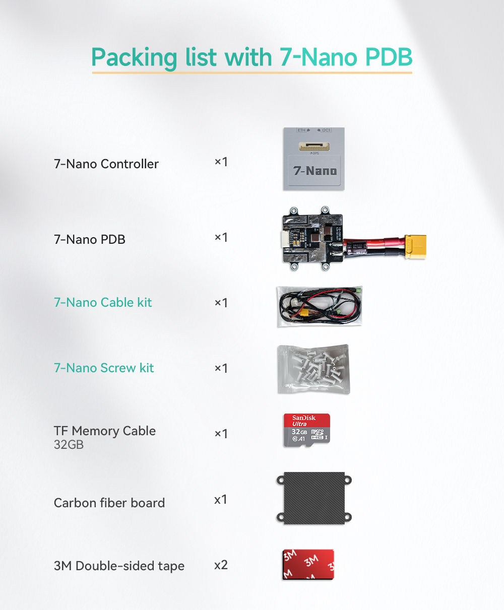 CUAV 7-Nano Controller H7 Processor Dual IMUs Redundant Design Laminated Compact Size For Drone Open Source PX4 Ardupilot