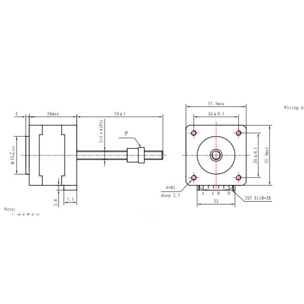 0.4Amp NEMA 14 Гибридный шаговой мотор Tr5*1 P1 Микро шаговой мотор для автоматизации машины