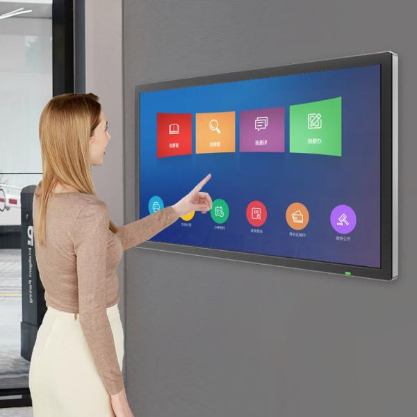 o anúncio publicitário 100inch monitora o Signage Lcd de Digitas que anuncia portátil fixado na parede