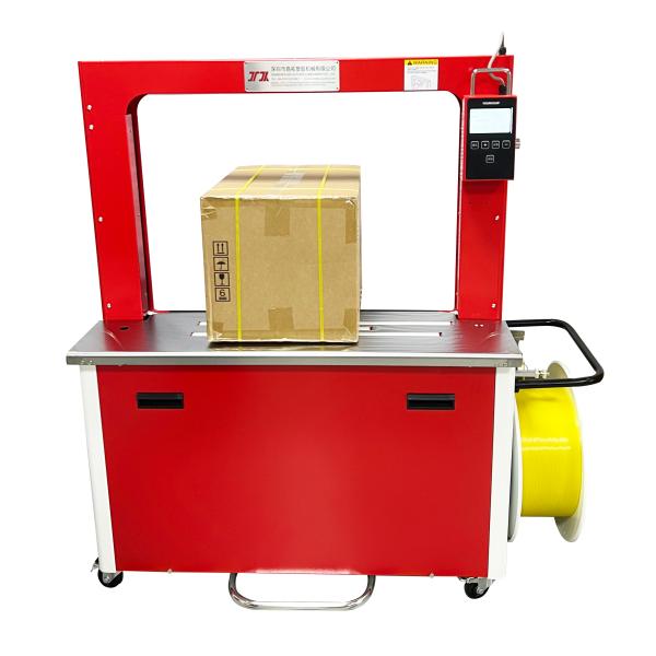 Automatic strapping machine, automatic tape conveyor strapping machine, good stability, automatic bonding, automatic cut