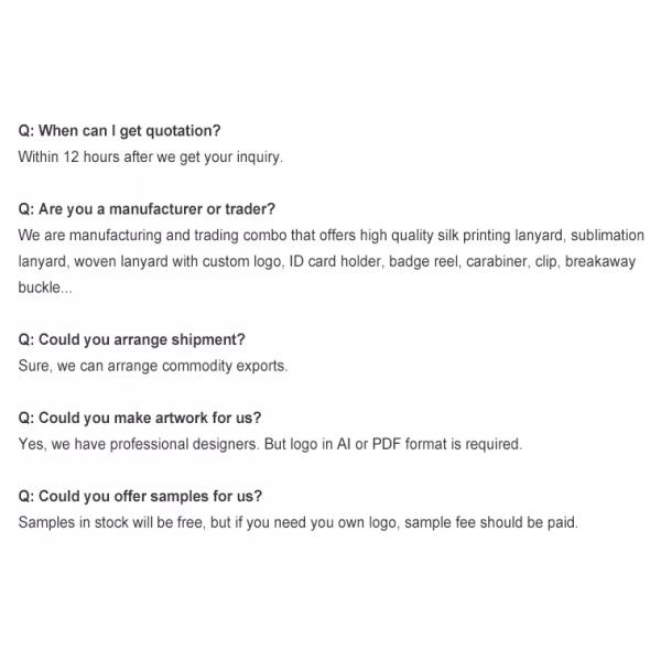 Nylon Plain Logo Printed Lanyard Sublimation Polyester 900mm Length