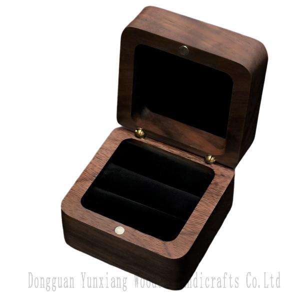 Wooden Jewelry Storage Box Portable Desktop Cabinet Organizer for Home Office Counter Craft