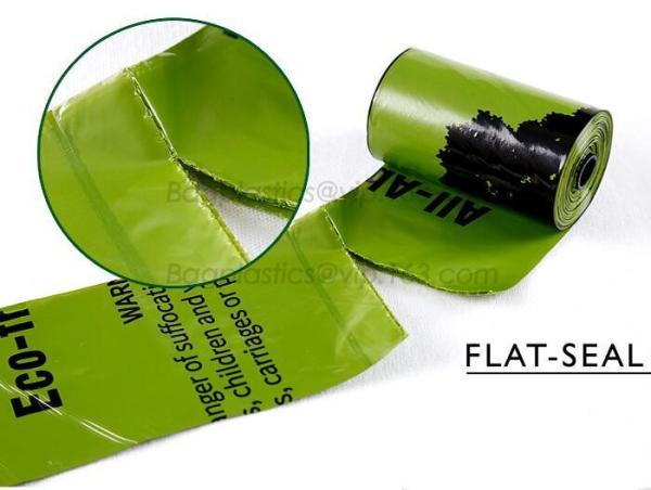 Customized Packaging HDPE+D2W Biodegradable Dog Poop Bags, unscented custom dog poop bag with private label