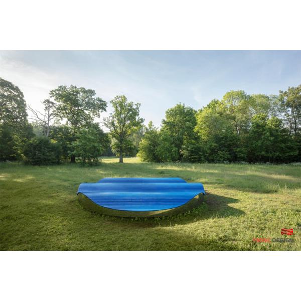 Art Seat Landscape Blue Cloud Sculpture Park Decorative Sculpture in Modernistic Style