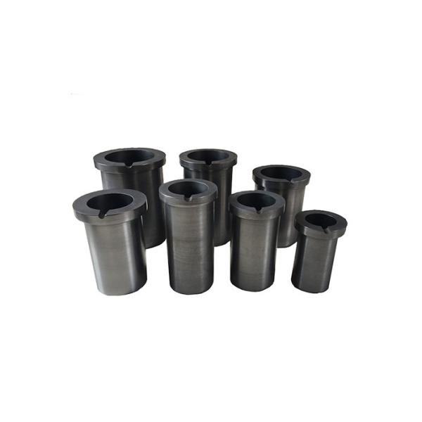 Небольшой черный тугоплавкий графитовый тигель