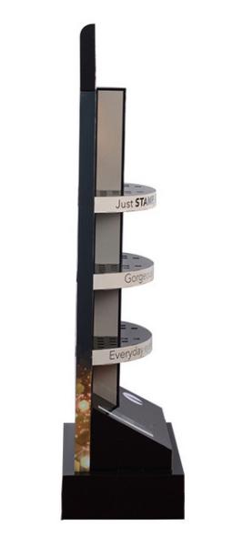 3D Design Beverage Cardboard Sales Display Stand Oil Printing