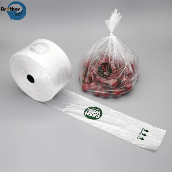 Supermarket Customize Plastic HDPE Produce Bag Roll