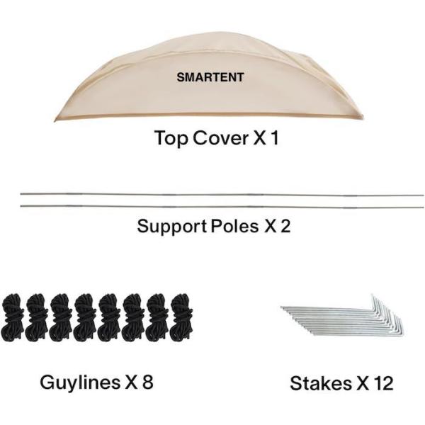 160*160*160CM Outdoor Transparent Camping Pop Up Tent With Strong Steel Frame UV Protection Polyester