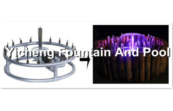 Garden Decoration Water Fountain Equipment Resin Small Inside Wooden Basin