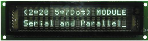 20S207DA4 VFD Dot Matrix Display Module 20 Characters 2 Lines Long Service Time