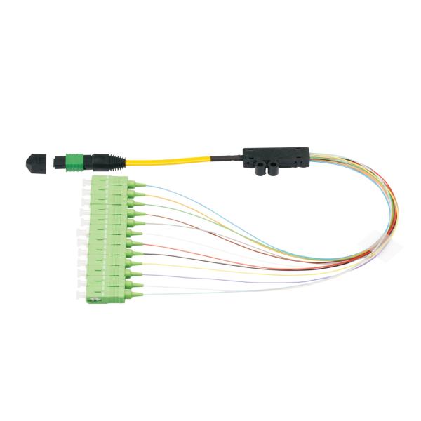 G657A1 G657A2 SC Pigtail Single Mode , 0.9mm SC APC Fiber Optic Cable 12 Core