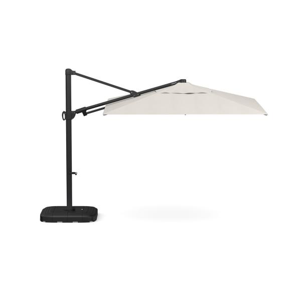 Waterproof Outdoor Umbrella AJUNION Large Size Aluminum Cantilever Umbrella with Base