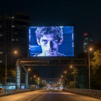 Ecrã LED de 14 bits IP65 Smart P4 para publicidade de alto brilho