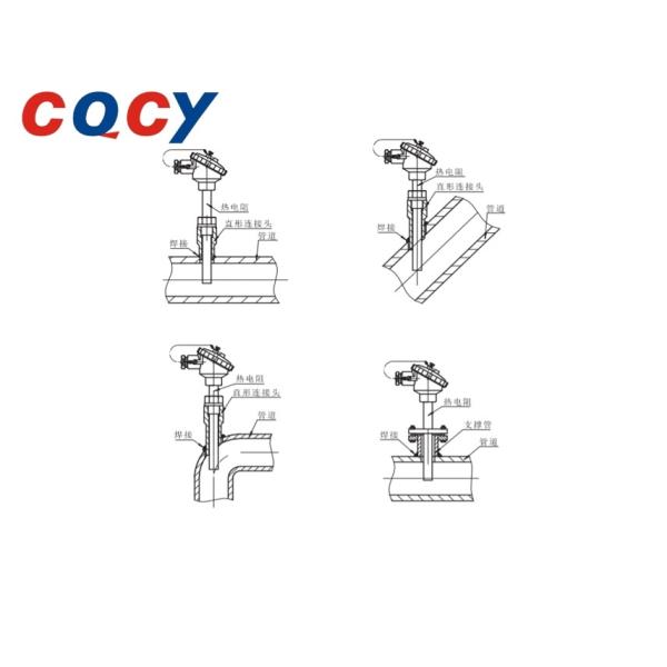 Бронированный платиновый датчик теплового сопротивления низкая температура ниже 600C для точного измерения температуры