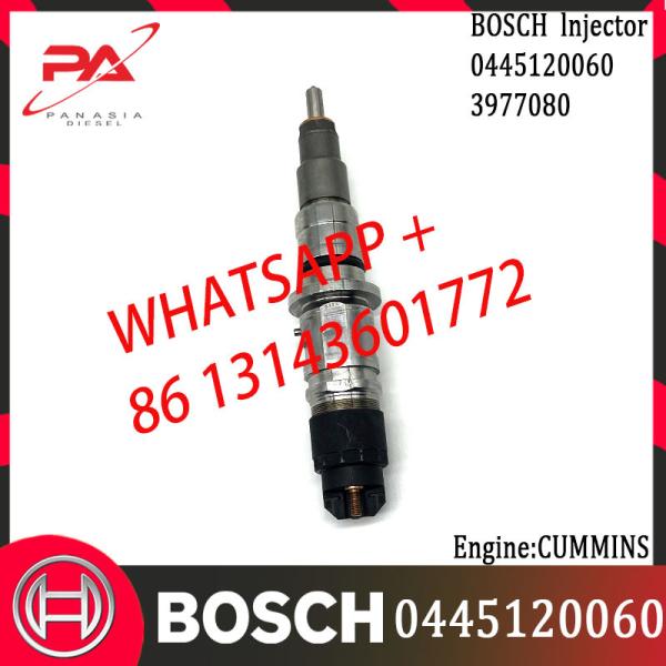 Inyector común diesel original 0445120060 del carril de BOSCH 3977080 para CUMMINS/DAF Engine