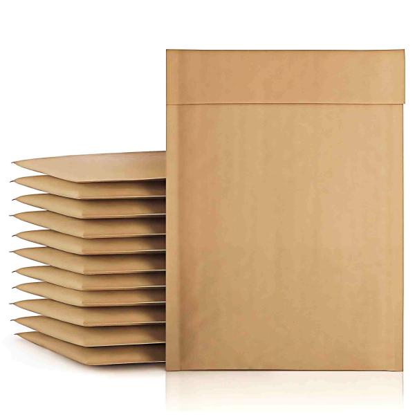 Self Seal Padded Kraft Paper Mailer Envelopes Eco Friendly Protective Packaging