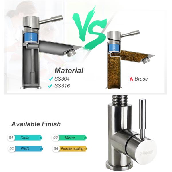 Hot And Cold Water Stainless Steel Faucet With Pull Out For Kitchen