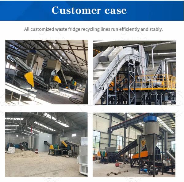 2024 Abandoned Metal Dismantling Plant for Environmental Waste TV Fridge Recycle Line