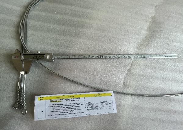 2.65mm Hot Dipped Galvanized Bale Ties Wire 4.27m Double Loop