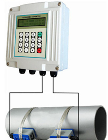 Ultrasonic Digital Water Fuel Flow Meter Open Channel PTFE Antenna