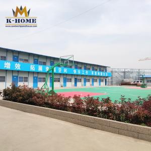 Prefabricated Labour Colony Steel Frame Prefab House With Kitchen Dining Hall