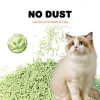 Juicy Peach Tofu Beads Litter pour chat Vert
