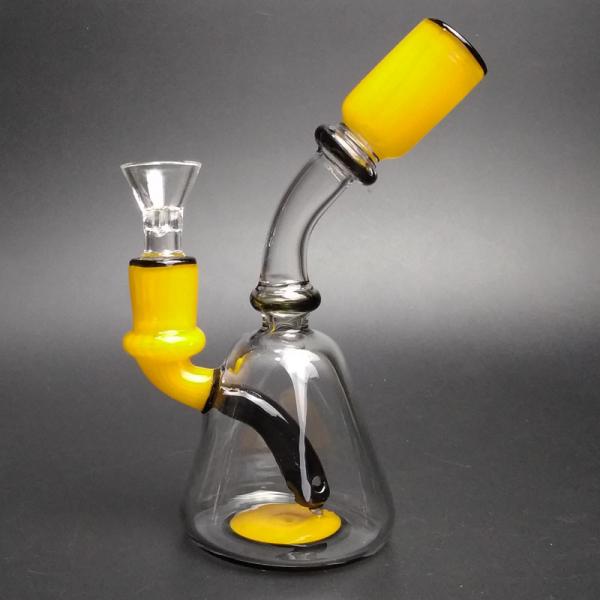 Small Cute Glass Water Piece Tobacco Glass Bongs / Party Bong With 14mm Male