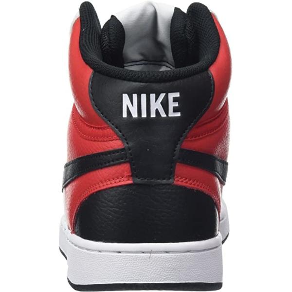 Mesh Lining Nike Court Vision Mid Men'S Sneakers Black White Red DM1186 600