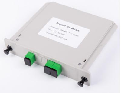 SC APC FTTH Fiber Optic 1x2 Plc Splitter Insert Type Odf Plc Splitter
