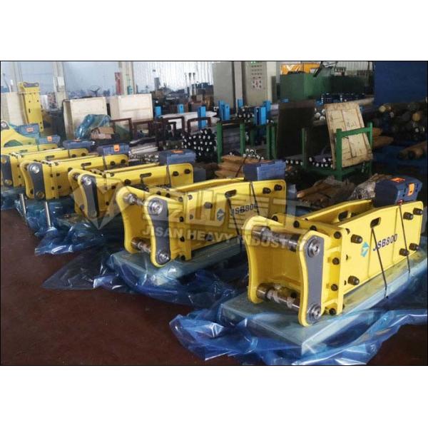 Fuerza de alto impacto montada SK100 hidráulica de Kobelco del triturador del martillo de la manguera de 3/4 pulgada