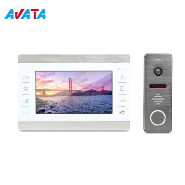 Home Security Video Door Bell Interphone 7 Inches Video Doorphone intercom