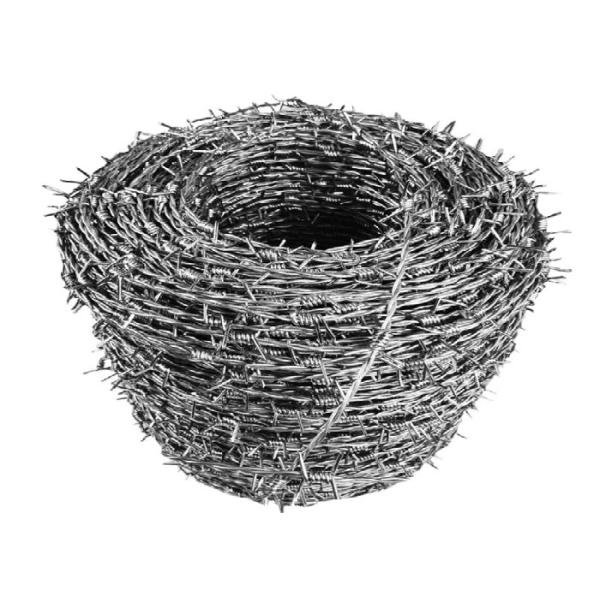 Cables de alambre de púas galvanizados y sumergidos en caliente para cercas de seguridad y ganado