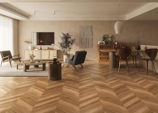 Carreaux de porcelaine en bois écologique 600x1200 mm pour salle de bain et au sol intérieur Carreaux jaune et brun