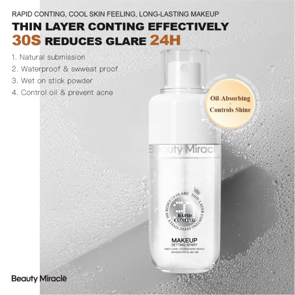 Private Label Powder Matte Glitter Setting Spray Waterproof Transparent Makeup Setting Spray Makeup Private Label