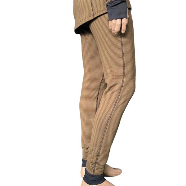 Brown pure cotton military tactical close-fitting comfortable thermal underwear set